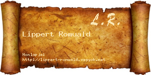 Lippert Romuald névjegykártya